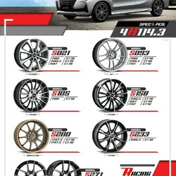 ใหม่ล้อแม็ก 4รู114.3 สั่งได้ทุกรุ่น