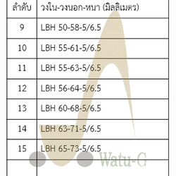 ซีลกันฝุ่น LBH หนา 5/6.5 มม.