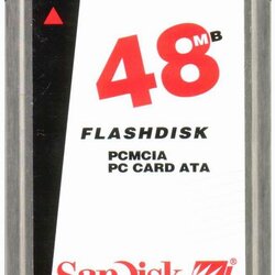 48MB SanDisk ATA PCMCIA Flash Memory