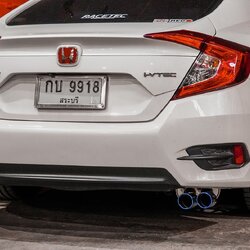 CIVIC FC ท่อ HKS JAPAN TWIN TITANIUM TAIL