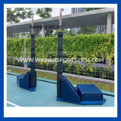 เสาวอลเลย์บอล และตะกร้อ แบบพิเศษอย่างดีพร้อมเบาะหุ้ม | ชุดเฟืองโลหะ WINNER