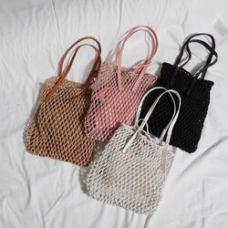 กระเป๋าถัก หูหนัง แฟชั่นเกาหลี มินิมอล💕