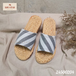 🌱👠รองเท้าผักตบชวา พื้นยางคาดผ้า (S,M,L,XL) 👠🌱