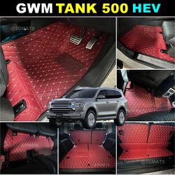 พรมปูพื้นรถยนต์ 6D GWM TANK 500 HEV พรม6D เกรทวอลล์ แทงค์ 500 เข้ารูป เต็มคัน (พร้อมส่ง)