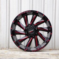 ล้อ COSMIS TWIN DEVIL 20X10 6X139.7 ET-20 ดำแดง