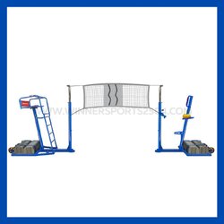 เสาตะกร้อ (แบบพิเศษอย่างดี) มาตรฐานแข่งขัน ชุดเฟืองโลหะ