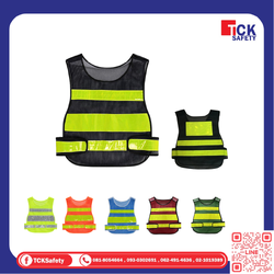 เสื้อสะท้อนแสงแถบ PVC เกรดสูง