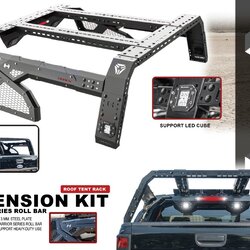 ROOF TENT RACK EXTENSION KIT WARRIOR SERIES ROLL BAR