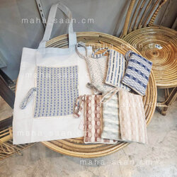 กระเป๋าผ้าพับได้ ใช้ช้อปปิ้ง พกพาสะดวก คละแบบ สั่งผลิตติดแบรนด์ลูกค้าได้ 💝