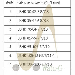ซีลกันฝุ่น LBHK