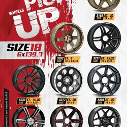 ใหม่ล้อแม็ก ขอบ18 6รู139.7 สั่งได้ทุกรุ่น