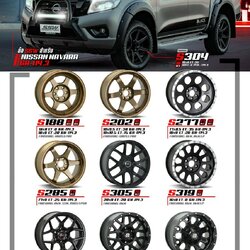 ใหม่ล้อแม็ก 6รู114.3 สำหรับ นาวาร่า สั่งได้ทุกรุ่น