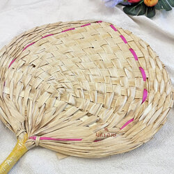 พัดใบตาล พัดสาน พัดทำมือ พัดมินิมอล พัดถือ 🎏 สำเนา