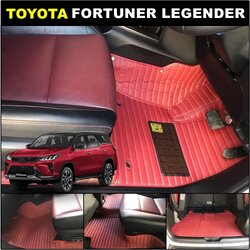 พรมปูพื้นรถยนต์ 5D TOYOTA FORTUNER LEGENDER เข้ารูป เต็มคัน