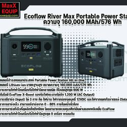ECO FLOW RIVER EXTRA BATTERY BY MaxX EQUIP