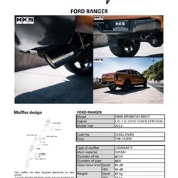 ท่อ HKS LEGAMAX FORD EVEREST SUS TAIL