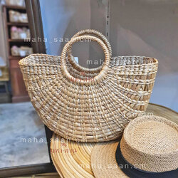 กระเป๋าผักตบชวา ถือ ของฝาก งานแฮนด์เมด💕