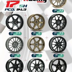 ใหม่ล้อแม็ก ขอบ17 5รู114.3 สั่งได้ทุกรุ่น