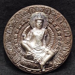 จตุคามรามเทพ รุ่นเจ้าสัวยุคแปด ขนาด5.5 ซ.ม. เนื้อนวะหน้าเงิน