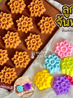 พิมพ์ขนมชั้น ลูกจันทร์ ขนาด 5cm เข้าหม้อนึ่งได้