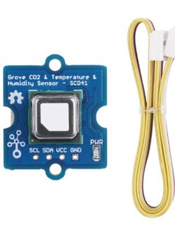โมดูลSCD41 ตรวจจับแก๊สCO2, พร้อมวัดอุณหภูมและความชื้นได้ (CO2,Temperature, & Humidity Sensor) จากSeeed Studio (แบบพรีออเดอร์) SCD41