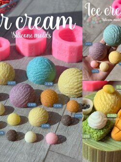 รวมแม่พิมพ์ ไอติม ไอศกรีม ไอติมก้อน หลายไซส์