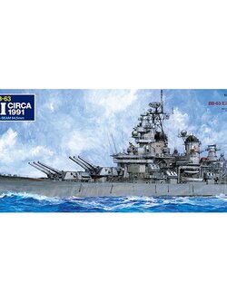 1/350 SCALE US BATTLESHIP BB-63 MISSOURI (CIRCA 1991)