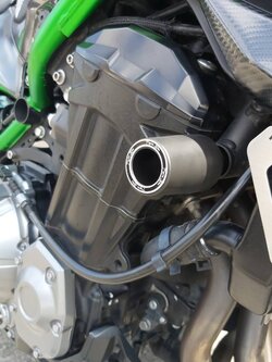 กันล้มข้าง Z900 แบร์นTigris กันล้มผลิตจากอลูมิเนียมนำเข้า เกรด6061T651 และPOM ติดตั้งง่าย(65) สีดำ