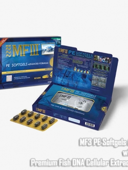 MF3 PE Softgels AF with Marine Cellular Extracts is an outstanding anti-aging health supplement [SWISS MADE]