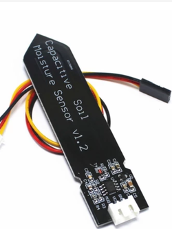 เซ็นเซอร์วัดความชื้นในดินแบบ Capacitive V.2 ทนทานต่อการกัดกร่อนพร้อมสายเคเบิล (Capacitive Soil Moisture Sensor V.2) Capacitive V1.2