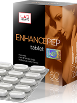 LAB R.M.S. ENHANCEPEP Tablets 60 tablets per pack เพิ่มประสิทธิภาพทางเพศและระบบป้องกันที่อาจทำให้เกิดการหย่อนสมรรถภาพทางเพศและความผิดปกติทางเพศได้ทั้งในชายและหญิง
