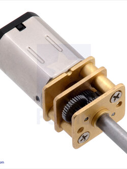 มอเตอร์เฟืองโลหะขนาดเล็ก กำลังไฟ 6V 10:1 HP-6V แบบแปรงถ่าน