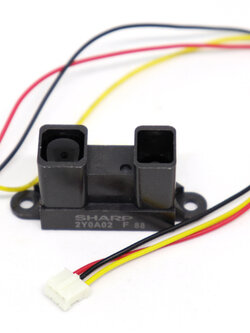 โมดูลตรวจจับระยะทางแบบอินฟราเรด รุ่น GP2Y0A02 Infrared Sensor วัดระยะทาง 20cm - 150cm
