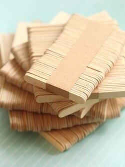 ไม้ไอติมสีธรรมชาติ ขนาด 65 มม. สำหรับงานประดิษฐ์ D.I.Y.