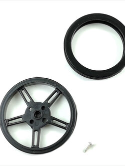 ล้อและยางสำหรับเซอร์โวมอเตอร์ SG90-360