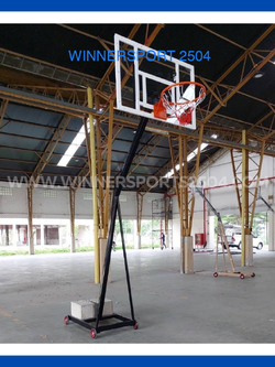 เสาบาสสตรีทบาส แป้นพลาสติกใส 10 mm