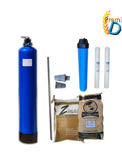 ชุดถังกรองน้ำใช้ขนาดจุสารกรอง 50 ลิตร +ชุดดักตะกอน 20นิ้ว 5 ไมครอน ราคาพร้อมติดตั้ง