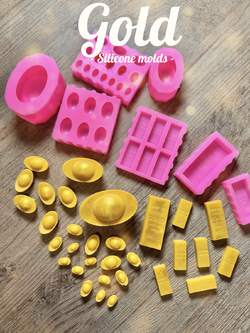 รวมแม่พิมพ์ขนมทองคำก้อน มหาเฮง เงินทอง ทองคำ