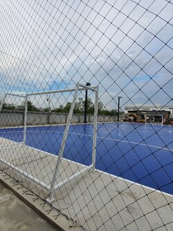 ตาข่ายล้อมสนาม ตัดต่อตามแบบ ตาข่ายกั้นสนามฟุตบอล สนามฟุตซอล