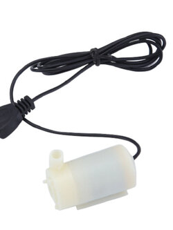 ปั๊มน้ำDC แนวนอนขนาดเล็ก 3-6V พร้อมสาย USB (Horizontal Small DC Pump)