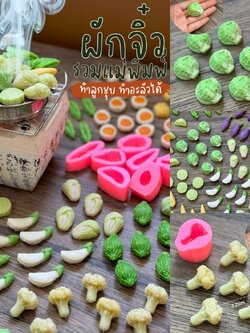 พิมพ์ขนม รวมผักจิ๋ว ผักสวนครัว ทำลูกชุบ ทำอะลัว ทำวุ้นได้ (FD)