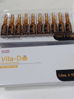Vita-D 200,000 IU Made in Korea Cholecalciferol vitamin D vitamin D3 (10 Amps)