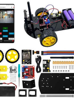 ชุดSmart Robot Car Kit 2WD ESP32 พร้อมกล้องWifi (ไม่รวมแบตเตอรี่ รุ่น 18650) ESP32CAM