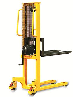 🌈รถเข็น รถลาก รถยกพาเรท Hand Stacker รอกมือหมุน รุ่น MF