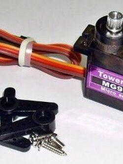 เซอร์โวมอเตอร์ขนาดเล็ก เฟืองโลหะ รุ่น MG-90S หมุน 180 องศา