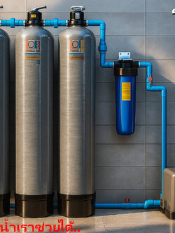 เซ็ตถังกรองน้ำขนาด50ลิตร 3ใบ+ชุดกรองตะกอนบิ๊กบูล20นิ้ว พร้อมติดตั้ง