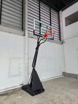 เสาบาสสตรีทบาส กระจกนิรภัย แบบปรับระดับได้