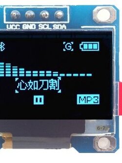 โมดูลจอแสดงผล OLED ขนาด 0.96 นิ้ว 128X64 (สีน้ำเงิน) 4 Pin - เชื่อมต่อแบบ I2C