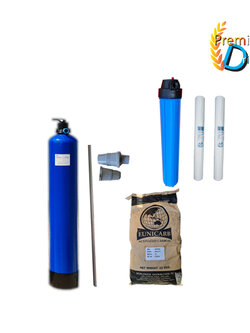 ชุดถังกรองน้ำใช้ขนาดจุสารกรอง 25 ลิตร +ชุดดักตะกอน 20นิ้ว 5 ไมครอน ราคาพร้อมติดตั้ง