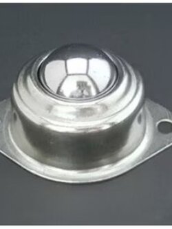 Ball transfer unit (ลูกบอลลำเลียงหรือล้ออิสระ) แบบหน้าแปลนวงรี ลูกกลิ้งล้อเส้นผ่านศูนย์กลาง 25.4 มม. BTF-25A